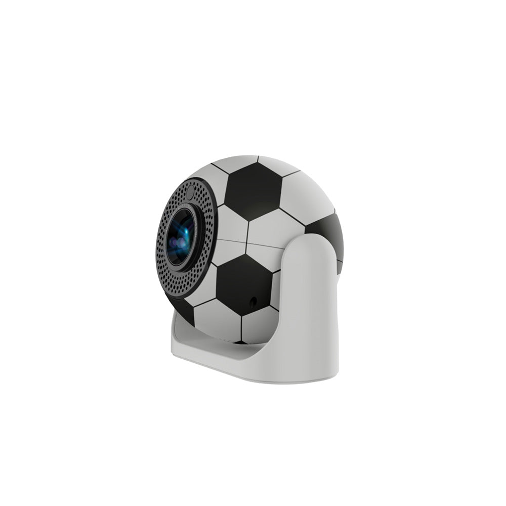 Unique soccer ball-inspired camera JY360 with built-in lens, ideal for live sports streaming, security, and creative video projects.