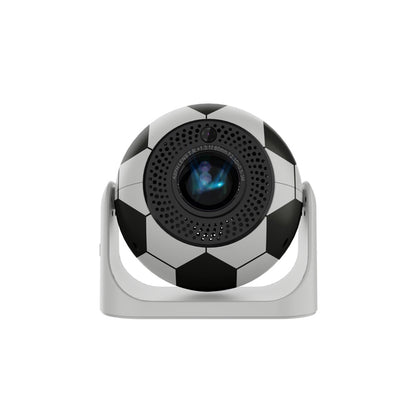 Football-shaped portable projector JY360 with integrated lens for home entertainment and outdoor use