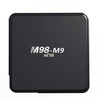 Black electronic device with 'M98-M9' branding on a white background