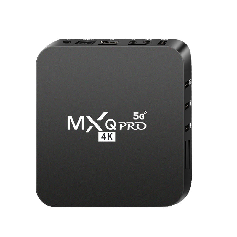 MXQ Pro 4K with 5G WiFi, black smart streaming media player for home entertainment and UHD video playback