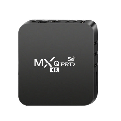 MXQ Pro 4K with 5G WiFi, black smart streaming media player for home entertainment and UHD video playback