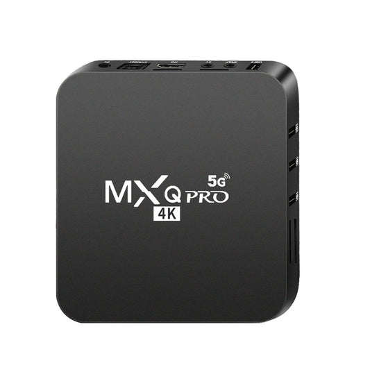 MXQ Pro 4K with 5G WiFi, black smart streaming media player for home entertainment and UHD video playback